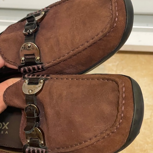 Geox Respira Kosmopolis Suede Brown Leather EUR 40 US 10M - Picture 4 of 8